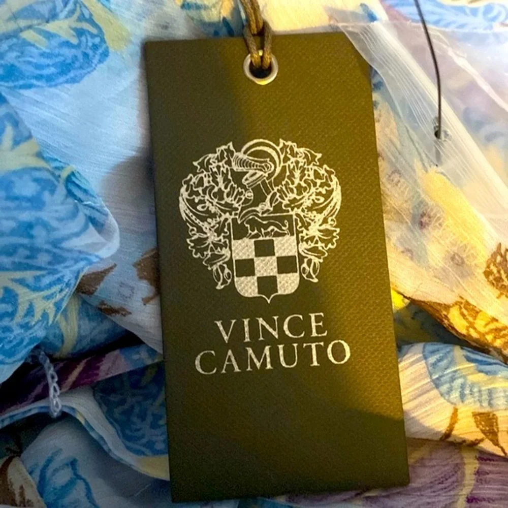 Vince Camuto Wrap Top, Floral, Sz M, Lined, Semi sheer, NWT, Patel, 9139024 - Picture 5 of 16